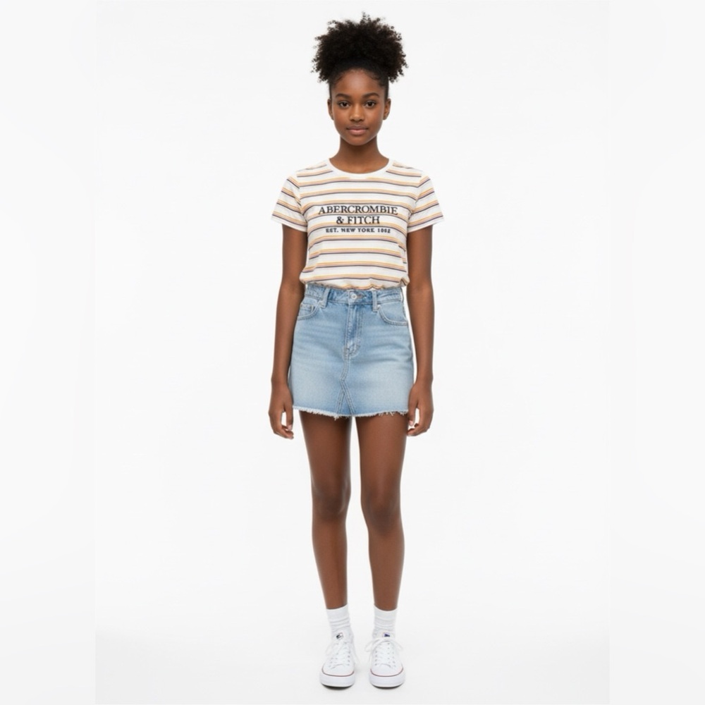 Abercrombie & Fitch Women's Multicolor Striped Tee